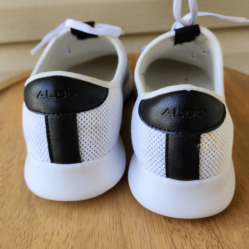 Aldo women's white and black sneakers size 8 - Picture 7 of 10